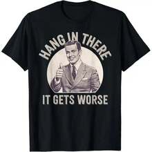 Funny Sarcastic Humor T-Shirt - Black - View 5