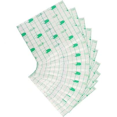 50/100Sheets Waterproof Transparent Adhesive, Wound Dressing Tape Fixer Plaster Stretch Fixation Tape Tattoo Aftercare Bandage