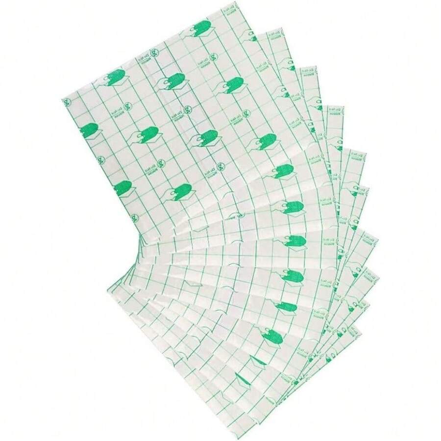 50/100Sheets Waterproof Transparent Adhesive, Wound Dressing Tape Fixer Plaster Stretch Fixation Tape Tattoo Aftercare Bandage - Multicolor - View 1