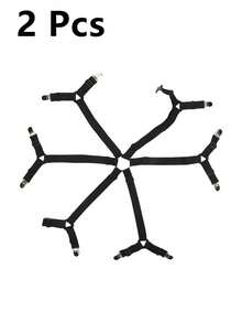 1/2 件装床单固定器（不含垫子），六边形，12 个弹力扣固定夹，防滑防滑，床单固定器，居家必备好物 - 多色 - 查看 14