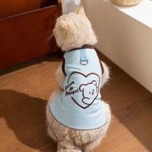 Pet Summer Vest, Cooling, , Polyester, Luxury Elegant, Customized, Cute Heart Embroidery, Suitable For Dogs And Cats - Multicolor - View 8
