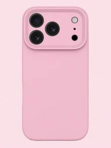 High-Quality Liquid Silicone Phone Case Suitable For IPhone 17 Pro Max, 17 Pro, 17 Air, 17, 16, 15, 14, 13, 12, 11 Pro Max Plus Series, Soft Touch, Skin-Friendly, Shock-Proof Protective Cover - Dark Pink - View 3