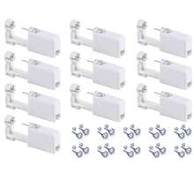 Kit de perforación de oreja por sí mismo - Paquete de 4 a 10 pistolas desechables con palillos de plata esterlina para perforar orejas, nariz, cartílago, trago, hélice - Multicolor - Ver 2