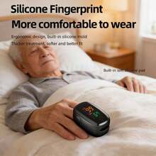 4PCS Finger Pulse Oximeter | SpO2 + Heart Rate Monitor | Ergonomic Silicone Design | Portable For Adults And Children | Color LED Display | Elegant Packaging Box - Multicolor - View 2