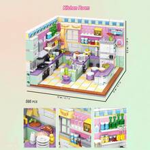 Đồ chơi xếp hình mini - Trang trí phòng bếp, phòng ngủ, phòng học, phòng khách | Xây dựng thế giới của riêng bạn với những khối xếp hình mini | Bộ khối xếp hình nhiều màu sắc dễ thương | Mô hình đồ chơi xếp hình sáng tạo có thể kết nối | Thích hợp để trang trí bàn làm việc văn phòng - Nhiều màu - Xem 4