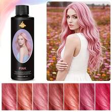 SUMIFANG Pewarna Rambut Multiwarna Tahan Lama 268ml, Pewarnaan Lembut dengan Konsentrasi Warna Tinggi, Bahan Tidak Iritasi, Mengurangi Kerusakan Rambut, Saturasi Warna Tinggi, Tampilan Transparan dan Elegan, Mudah Digunakan - Berwarna merah muda - View 2