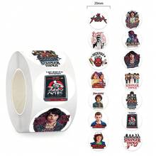 1 Roll Themed Roll Stickers, Popular Film And Television Creative Peripheral Decorations, Hand Account Books, Desk Stickers, The Perfect Holiday Gift, A Present For Fans And Friends(Random Style) - Multicolor - View 3