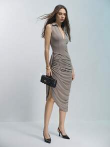 Women's Fashion Backless High Heel Slip-On Work Shoes - Black - View 4