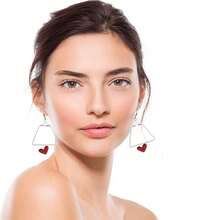 5 Styles Jewelry Making Accessories: Round Teardrop Earring Hoops, Triangle Fan Earrings, Square Geometric Earring Hoops, Jewelry DIY Craft Supplies - Geometric pattern - View 5