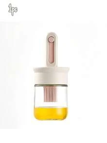 硅胶油刷，厨房油刷，二合一油瓶带硅胶油刷，非常适合用于烹饪醋、酱汁、烧烤和煎炸 - 彩色 - 查看 10