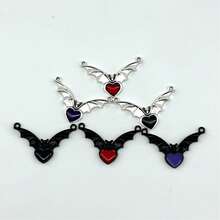 5pcs Gothic Style Necklace, Earrings, Pendant Jewelry Set, Punk Style Gift For Men & Women - Diamond-shaped Cross - View 6