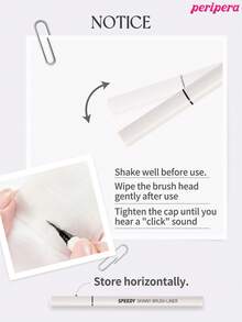 Peripera 速效纤细眼线液笔，液体眼线笔，防晕染、防水、防汗，日常妆容 - #02 Taupe Brown - 查看 10