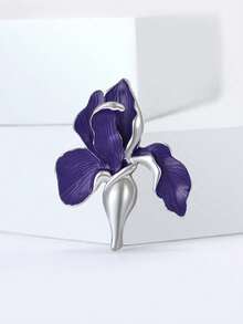 珐琅蝴蝶兰胸针 - 女士/男女通用奢华植物胸针，宴会服装配饰/朋友聚会徽章礼物 - 蝴蝶蘭 - 查看 13