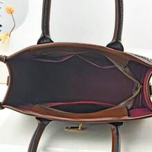 3pcs New Fashion Women Handbag Set, High-End Tote Bag, Large Capacity Shoulder Bag For Moms - Black - View 2