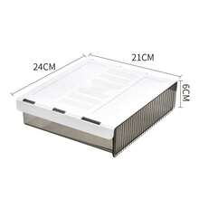 1pc Transparent Drawer Organizer, Suitable For Stationery, Cosmetics, Office Desk, Student Desk, Computer Desk, Wall-Mounted Design - Upgraded Version - View 15