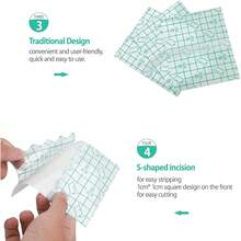 20/100sheets Waterproof Transparent Bandage, Tattoo Aftercare Film Dressing, Stretch Adhesive Patch For Daily Home Outdoor Shower Swimming Use - Multicolor - View 4