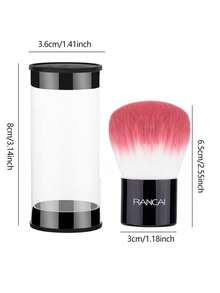 1 Blush Makeup Brush-Professionally Suitable For Powder, Liquid And Cream-Travel-Friendly Makeup Brush, Perfectly Applied, Covering All Skin Areas Evenly And Partially Removing Luster. - Multicolor - View 3