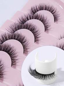 Natural Looking False Eyelashes, Suitable For Daily Wear - Black - View 5