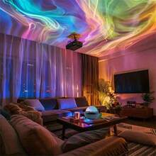 1pc Aurora Projection Floor Lamp, Remote Control, Multi-Color Switching, Suitable For Indoor Space Wall Decor, Perfect Gift For Couples, Family And Friends. Easter Gift - Multicolor - View 13