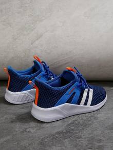 GLAMSTRIDE Boys Girls Athletic Sneakers For Kid,Lightweight Breathable Lace Up Running Tennis Shoes For Toddler Little Kid Big Kid - 藍色 - 查看 8