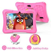 Qetupa Tableta para niños de 7 pulgadas, Android 13, 3GB RAM+64GB ROM, WiFi 2.4G, cámaras duales 2MP+5MP, incluye control parental y software educativo, funda protectora a prueba de golpes - Rosa - Ver 5
