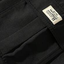 Men's Outdoor Cargo Shorts, Multi-Pocket Functional Sports Pants - Black - View 4