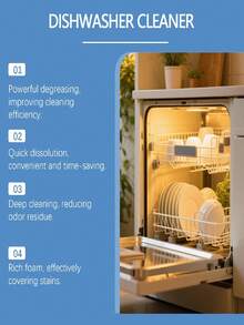 Jakehoe Dishwasher Cleaning Tablets, Cleaning, Degreasing, Descaling For Home Dishwasher, Easy To Use - Solid State - View 4