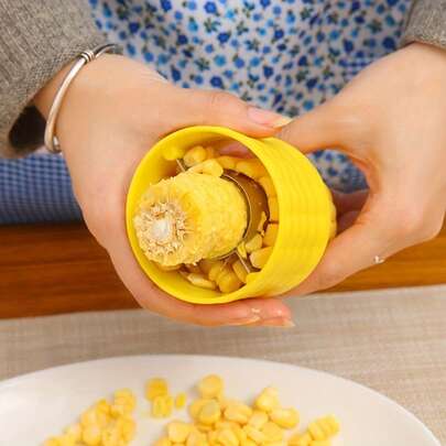 1pc Corn Peeler, Corn Cutter, Corn Stripper, Fruit & Vegetable Tool, Cooking Tool, Kitchen Accessory, Corn Kernel Remover