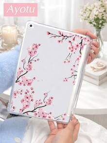 Ayotu 1 Pc Flowers & Cherry Blossoms & Magnolia Transparent Shell,Compatible 11 Generation/ 10/ 9/ Air 7th 11inch/ Air 5th/Kindle Paperwhite 11th/Kobo Libra Colour/Kindle 6-Inch Case, Full Coverage Clear Case,Silicon Soft Shell. - Multicolor - View 4