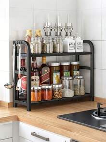 Multifunctional Kitchen Shelf, Kitchen Storage Rack - 2-layer Storage Rack - View 3