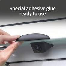 Nueva cámara de marcha atrás de coche, cubierta de silicona para sombra de lluvia, cubierta de protección la lluvia para cámara trasera de coche, accesorios para coche, protector de cámara de visión trasera ADLR - A - Ver 5