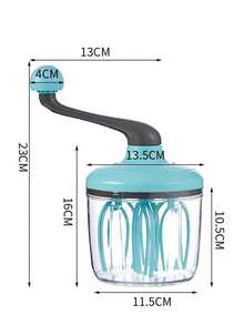 Manual Egg Beater, Cream Whisk, Kitchen Egg Separator, Milk Frother - Multicolor - View 4