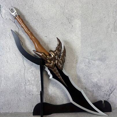 61cm 24 pulgadas Espada de madera Katana Figura modelo Cuchillo grande Accesorios de cosplay de anime Modelo de figura de sable samurái japonés original de tamaño real Regalo