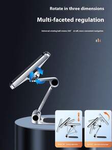 1 Piece Of Super Strong Magnetic Car Phone Holder, Foldable, Rotatable, Multi-Function Mobile Phone Holder, Car Navigation Holder - A - View 8