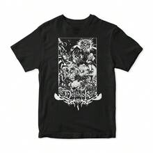 Dethklok Metalocalypse T-Shirt And Breathable Men's And Women's Same Crew Neck Pure Cotton T-Shirt - 黑色 - 查看 1