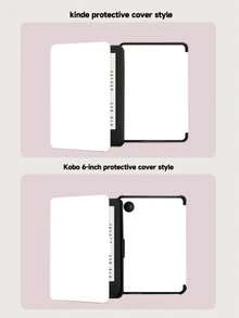 1个黑白不对称波浪纹保护套，适用于 Kindle 10 代、Kindle 11 代、Kindle Paperwhite 5 等电子书阅读器，具备自动唤醒/睡眠功能，轻巧便捷，完美贴合，有效保护您的阅读设备，浪漫礼物之选。 - 彩色 - 查看 10