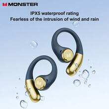 Monster Open Earbuds AC336, Bluetooth 6.0 Wireless Headphones, Ear-Hook Design, Support Stereo Sound And ENC Intelligent Call Noise Reduction, 13mm Dynamic Driver Unit, Ultra-Long Battery Life, Type-C Charging Port, Touch Control Operation, IPX5 Waterproof Rating, Ergonomic Design, Ideal For Sports And Fitness - View 8