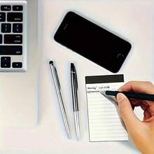 10本白色横格笔记本，每本30页，办公便签本，可撕取，每日计划本 - 非常适合学校、办公室和返校用品，学生笔记本，整齐有序的笔记本，纸张光滑，笔记本文具 - 彩色 - 查看 3