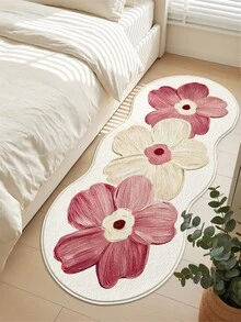 DAJIANG 1PC Floral Asymmetrical Area Rug,Multi-Color Soft Cream Style Carpet,Suitable Bathroom, Kitchen,Outdoor, Indoor, Runner Corridor, Bedroom, Living Room, Beside Throw Rugs Machine Washable Rug, Easy Clean Entryway Mat, Anti-Slip Backing Rugs For Bedroom Decor, Decoration Festival Bathroom Decor Decorative Rugs Bathroom Accessories Essentials Room Decor Set Outdoor Decor Rug Mat Carpet - Multicolor - View 7