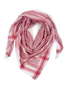 1pc Middle Eastern Jacquard Outdoor Scarf, Men's Scarf, Headwrap - Multicolor - View 3