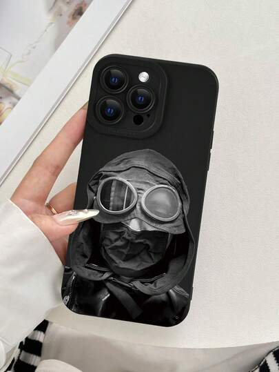 Funda de teléfono con diseño de cabeza de hombre estilizada con gráfico 2D y eslogan, adecuada como regalo de cumpleaños/festividad para mayores, amigos, familia, parejas o uno mismo. Carcasa suave mate negra totalmente protectora, compatible con iPhone 16/15/14/13/12/11/Pro/ProMax/X/XR/XS/XSMAX/7/8/PLUS y modelos, versión internacional, no la versión nacional