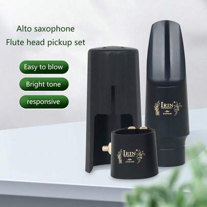 Alto Saxophone Mouthpiece With Plastic Cap And Ligature Set