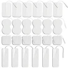 Miếng dán điện cực TENS, miếng dán EMS tự dính dùng cho máy kích thích cơ điện EMS, máy mát-xa, đầu nối chân 2.0mm, dây dẫn, vải không dệt, miếng vá thay thế. - trắng - Xem 3