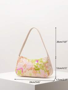 Túi đeo vai thêu hoa lấp lánh, thích hợp cho buổi tối, tiệc tùng, đám cưới và các dịp khác, món quà thanh lịch dành cho phụ nữ. - Nhiều màu - Xem 8