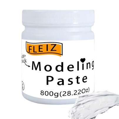 ELHUA Thick Modeling Paste KIT, Styling Paste Acrylic Medium, Acrylic Paint Model Paste - Top Structure Paste For Acrylic Painting - Suitable For Thick Coating, Can Be Mixed With Acrylic Pigments, Ideal For DIY Artists, Quick-Dry & Crack-Resistant, Perfect Gift For Christmas & Halloween, Holiday Gifts, Birthday Gifts