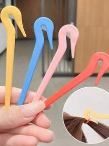 4pcs/Set Girls One-Time Hair Ties Removal Tool, Damage-Free Hair Tie Cutter, One-Time Hair Tie Detangler - Multicolor - View 10