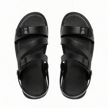 Men's Summer New Soft Bottom Non-Slip Casual Beach Sandals, Lightweight Soft Bottom Beach Slippers - Black - View 7
