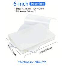 Multiple Sizes 11.5 X 9.0 Inch / A4 / A5 Thermal Laminating Pouches, Clear Thermal Laminating Plastic Sheets, Laminating Sheets, Transparent, Suitable For Laminator, Letter Size, Rounded Corners, Ultra Clear, Glossy, Fits 8.5x11 Inch, For Hot Or Cold Laminator, For Office And School Supplies, Christmas And Holiday Decorations - Please Select Laminating Pouches Or Laminator Option, Back To School Season, School Supplies - Thermal Lamination Pouches - View 24