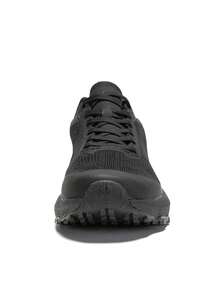 baasploa Zapatos de senderismo para hombres, zapatos deportivos exteriores transpirables, zapatos deportivos casuales ligeros y cómodos, antideslizantes y duraderos - Negro - Ver 5