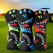 Golf Headcover Shark Style PU1 Durable Accessory For #1 Driver - Orange - View 9